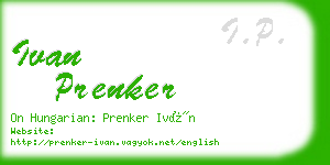 ivan prenker business card